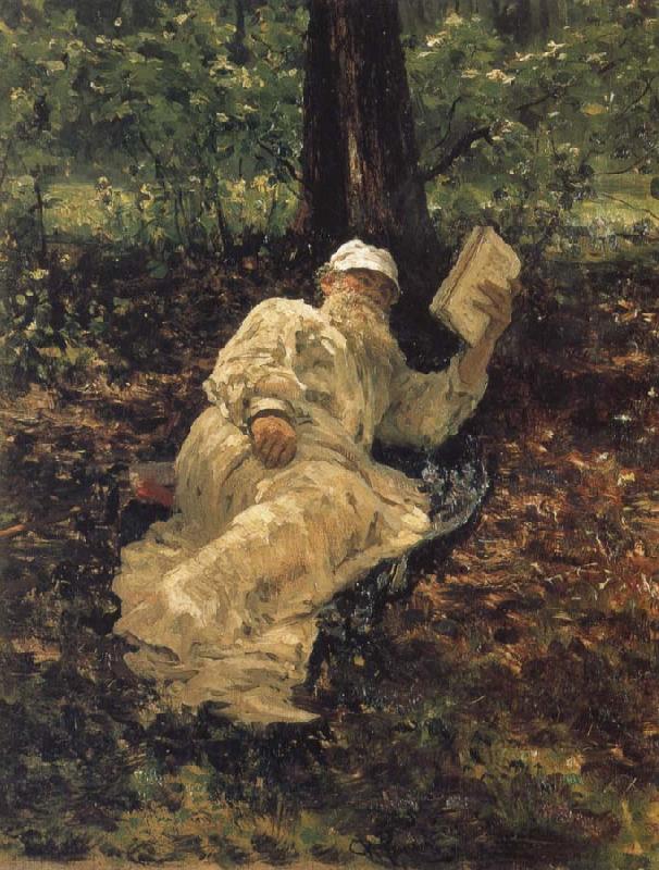 Ilia Efimovich Repin Tolstoy Sweden oil painting art
